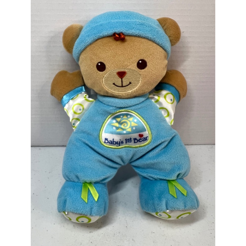 Fisher-Price Babys 1st Bear Blue Plush Stuffed Animal M9529 N0664 2008